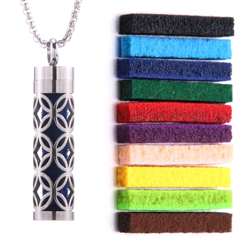Collier diffuseur d’arômes avec pads interchangeables