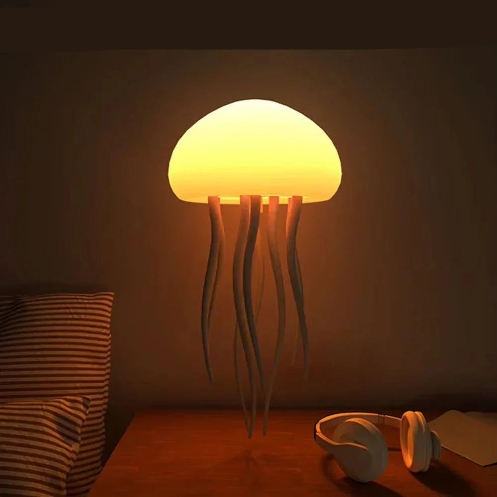 Beroligende meduse nattlampe med skiftende farger