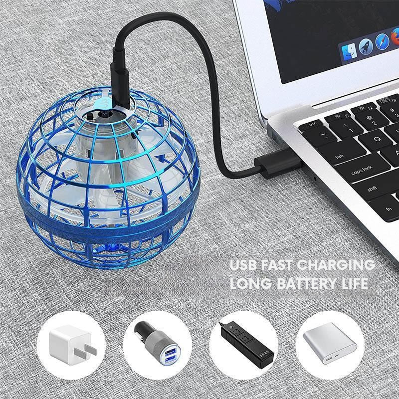 Svetelná lietajúca lopta na zábavné a interaktívne hry