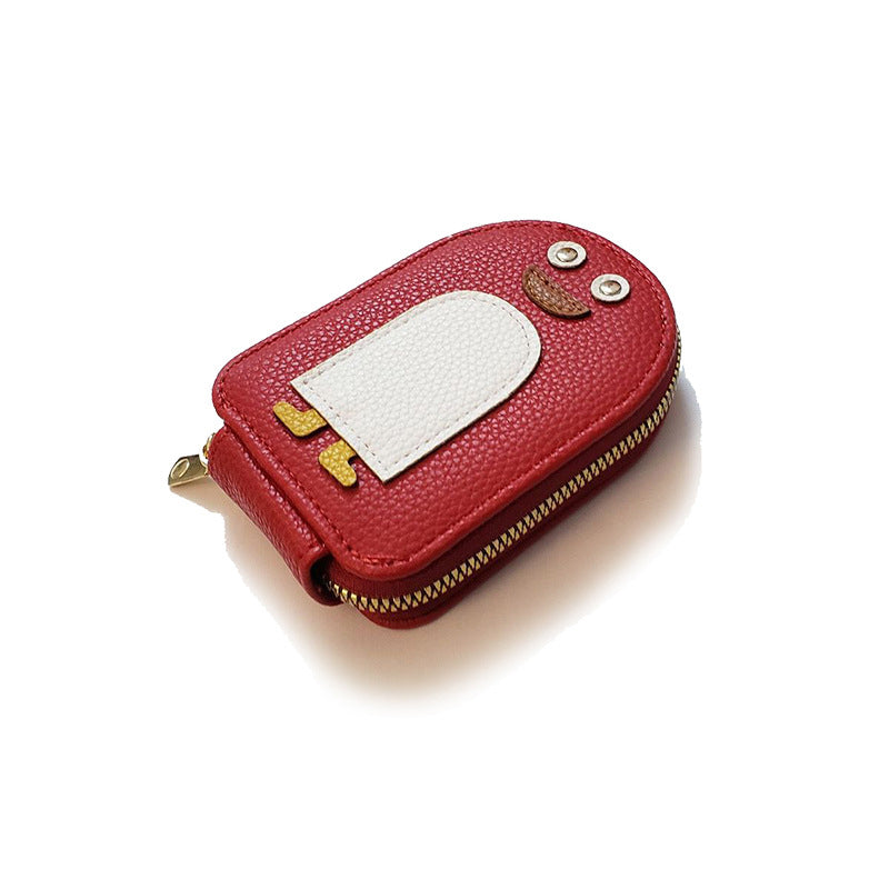 Card holder - compact and durable penguin pattern