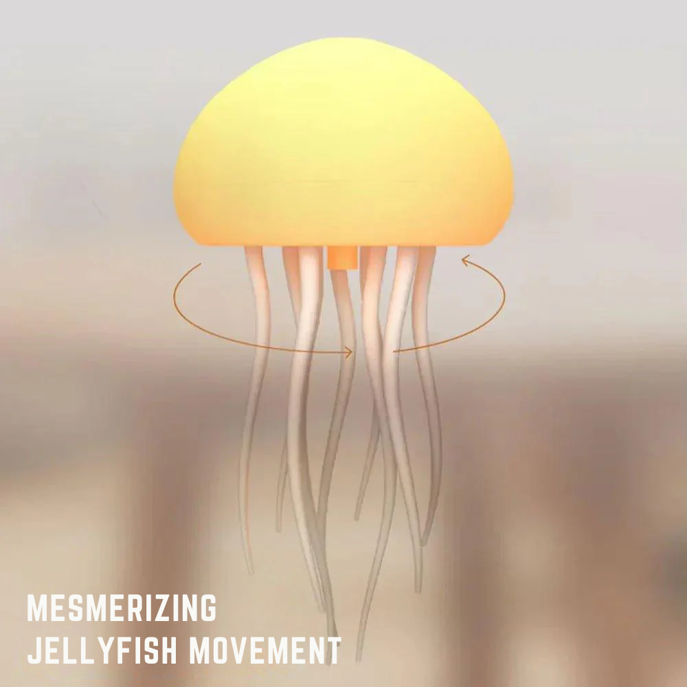 Beroligende meduse nattlampe med skiftende farger