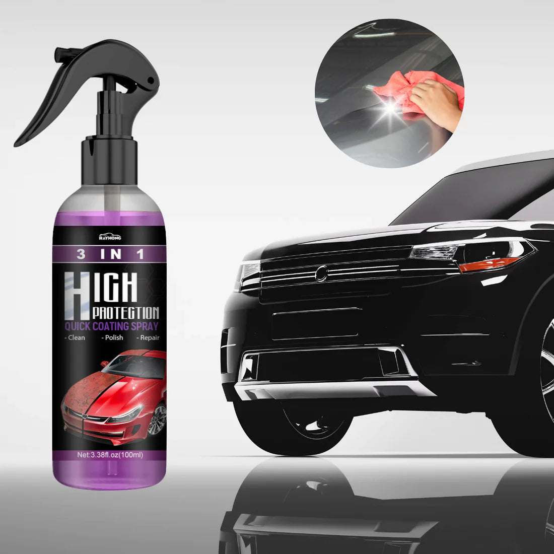 Brillance instantanée et protection en un seul spray