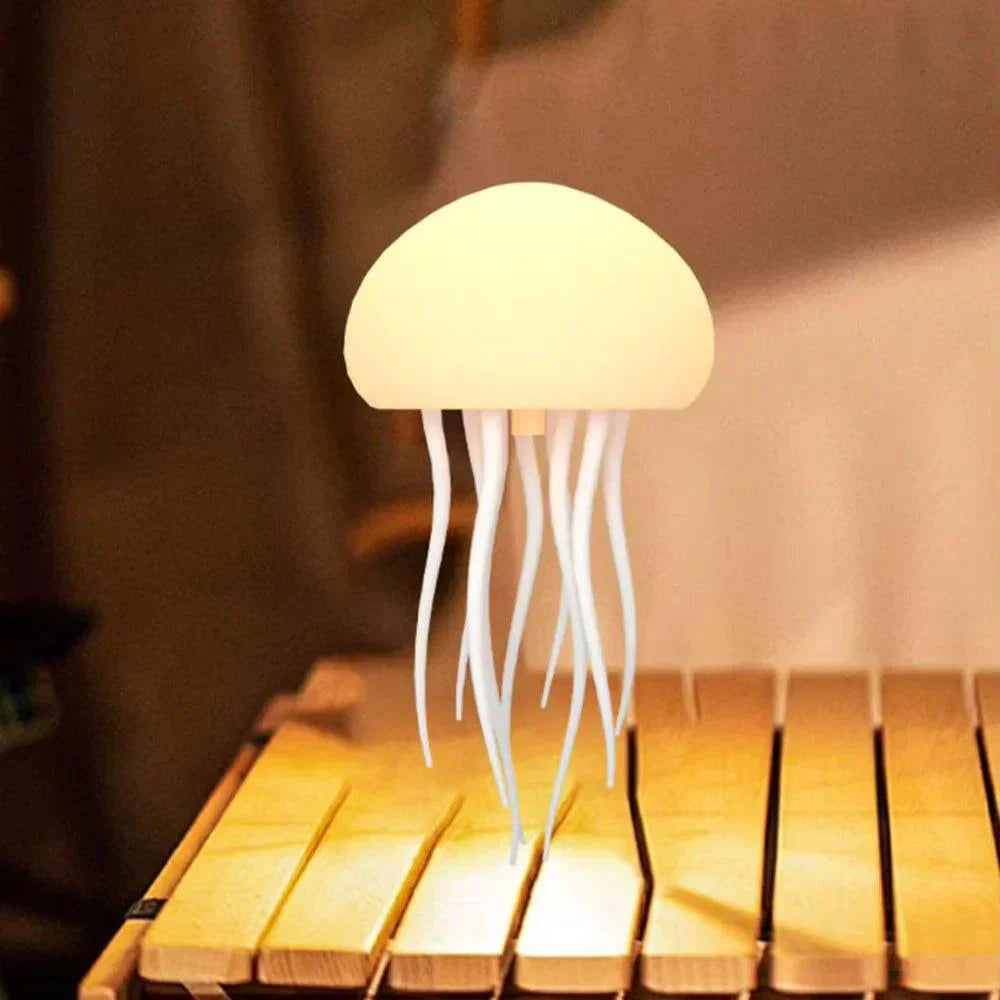 Beroligende meduse nattlampe med skiftende farger