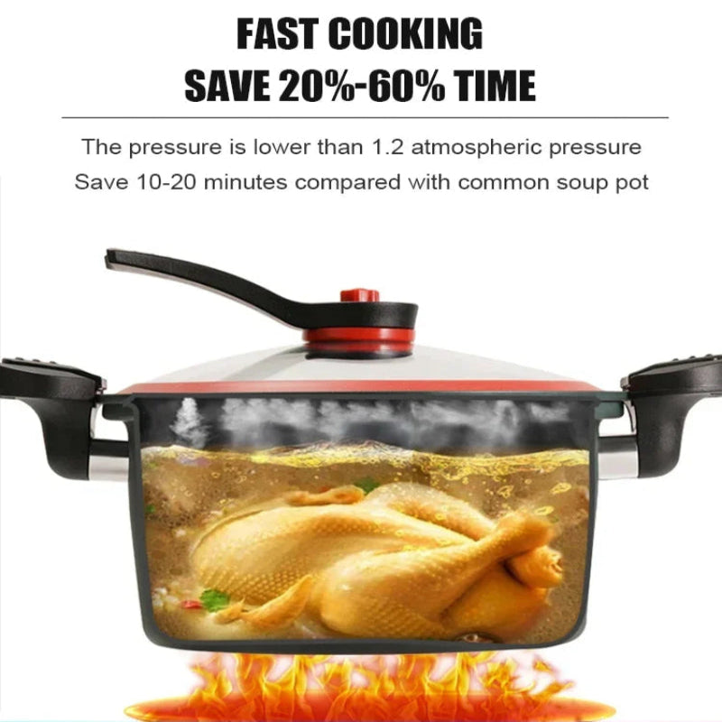 Cocotte de micro-presión para una cocción rápida y sabrosa