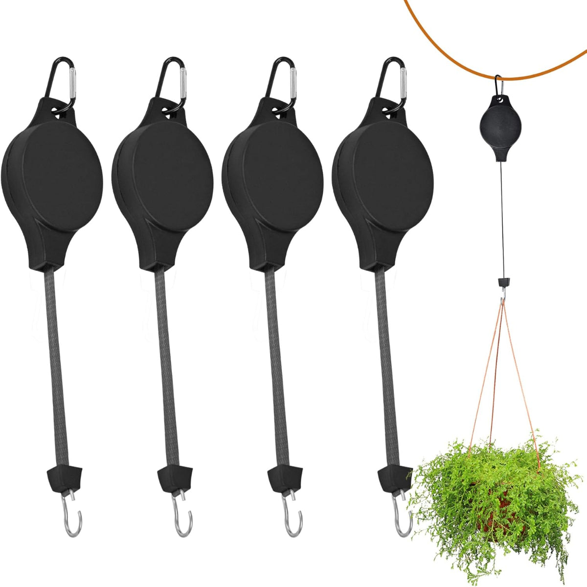 Accédez facilement à vos plantes suspendues (x2)
