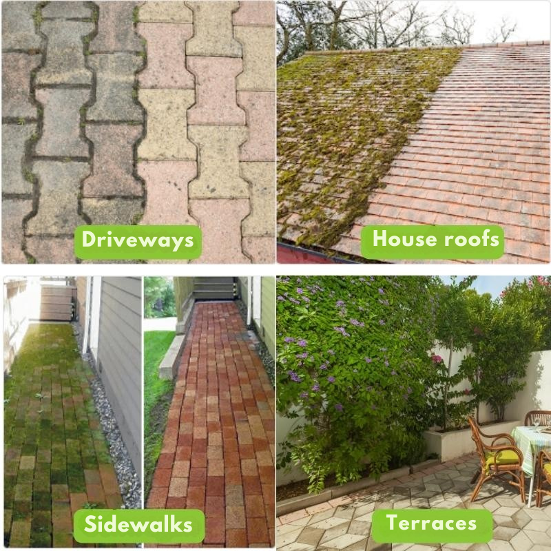 Onkruid snel en moeiteloos verwijderen, zelfs op harde oppervlakken