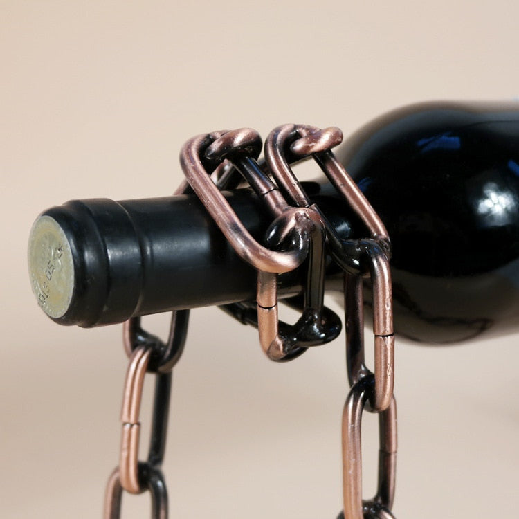 Floating bottle support - Magic chain effect