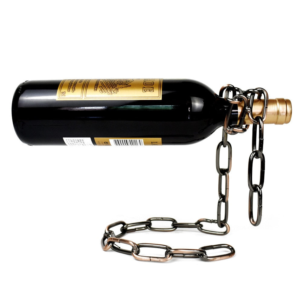 Floating bottle support - Magic chain effect