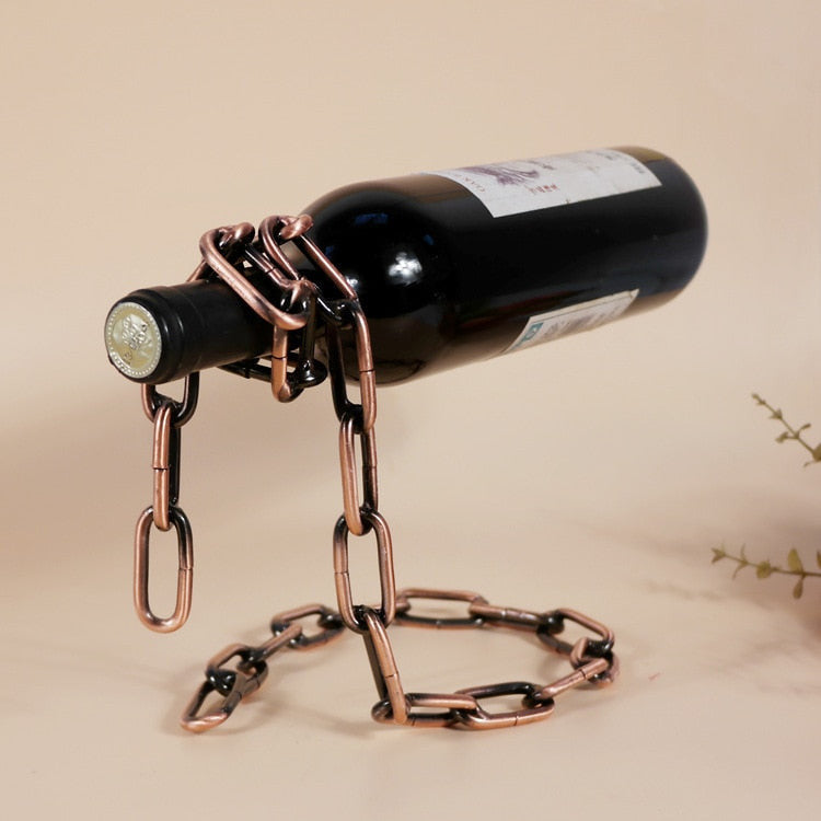 Floating bottle support - Magic chain effect