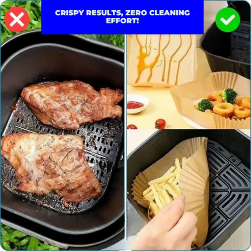Praktische bakpapieren voor Air fryer – Netheid en tijdwinst