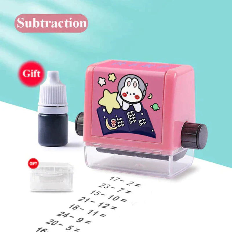 Educational stamp to learn math easily