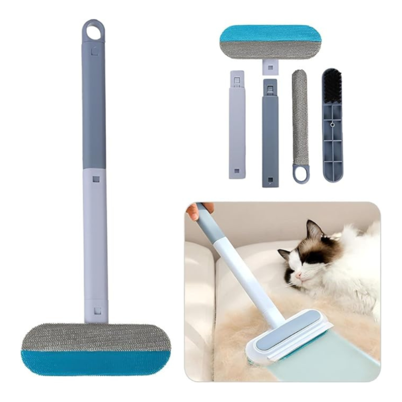 Brosse 3-en-1 anti-poils et multi-surfaces
