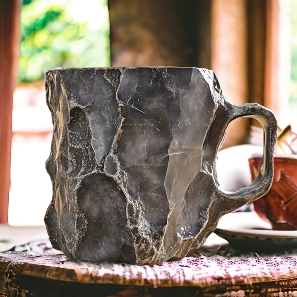 Kaffekopp i mineralglas – Naturlig elegans