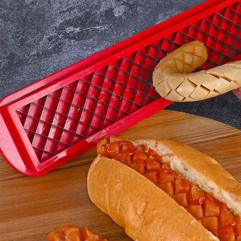 Découpeur à saucisses – Quadrillage parfait instantané