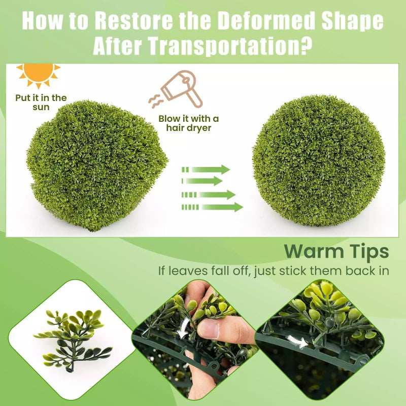 Naturlig elegance uden vedligeholdelse til dine rum (x2)