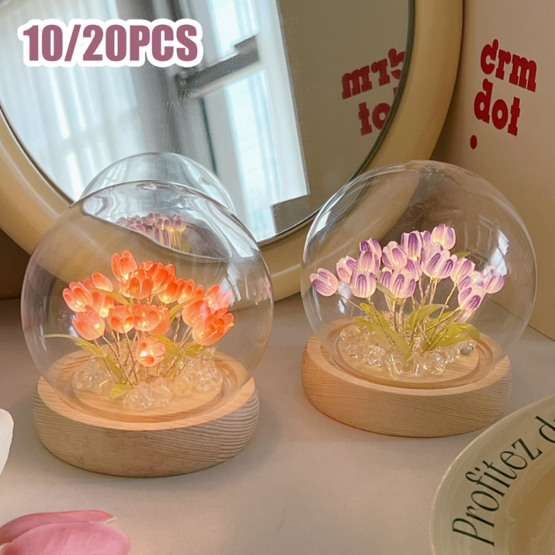 מנורת DIY טוליפ להרכבה – אור פרחוני רך 