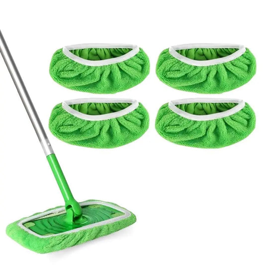 Een slimme en duurzame schoonmaak met deze wasbare mophoezen (x4)