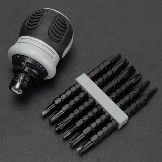 Kompakt och justerbar skruvmejsel för precis skruvdragning