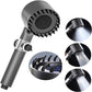 4-in-1 filtered shower with adjustable pressure 