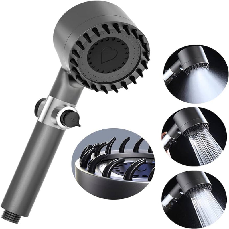 4-in-1 filtered shower with adjustable pressure 