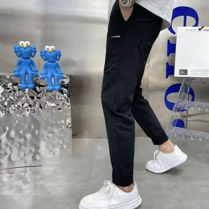 سروال كارغو مريح مع سعة تخزين كبيرة 