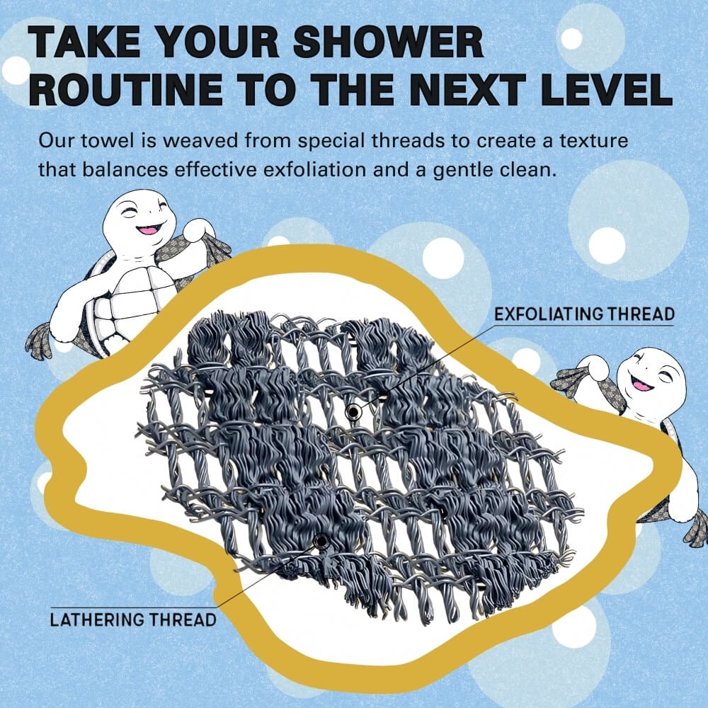 Gentle exfoliating towel – Smooth skin in one easy step 