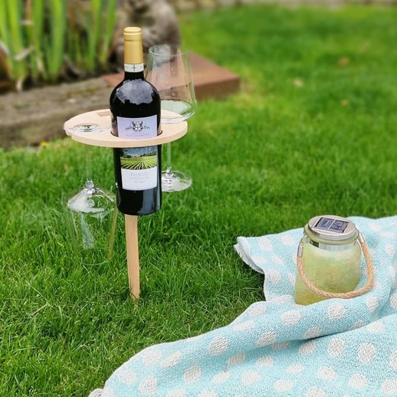 Tavolo portatile per vino e aperitivi perfetti 