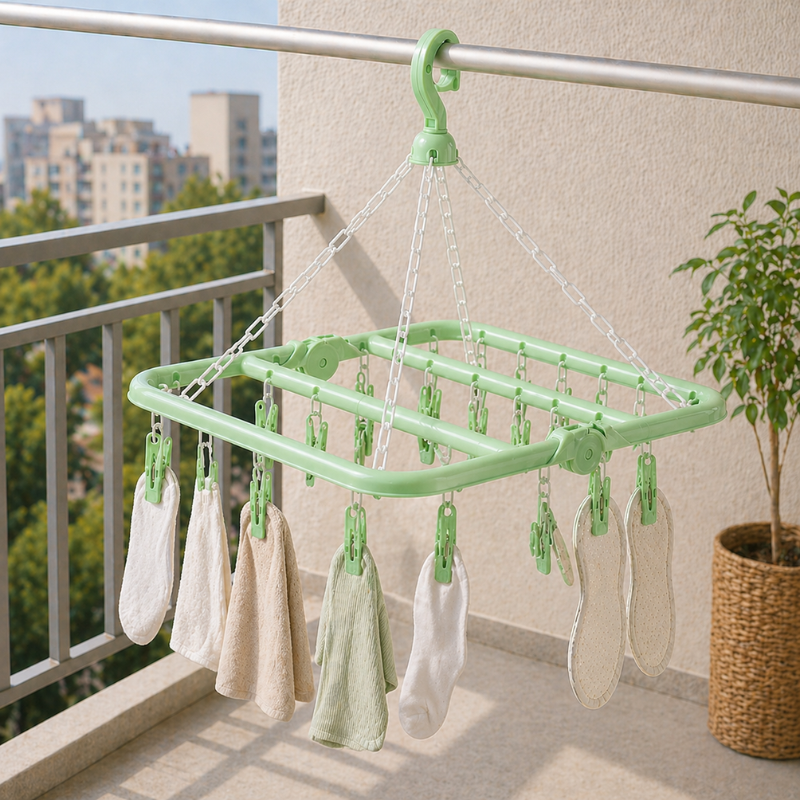Support séchage pliable — gain de place maison