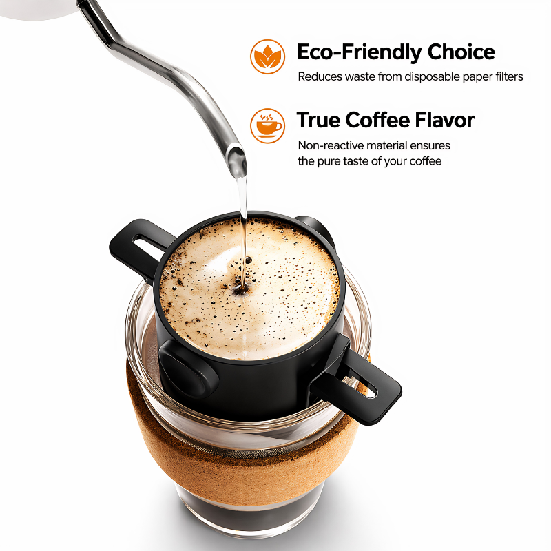 Filtre café pliable et portable – infusion sans papier