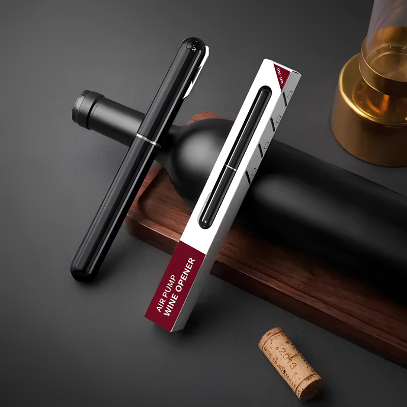 Tire-bouchon vin 2 en 1 – ouverture rapide avec coupe-capsule