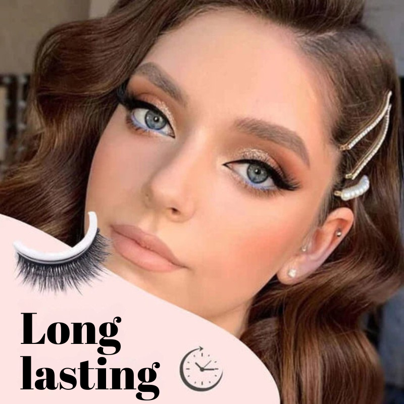 Self-adhesive false eyelashes for quick application 