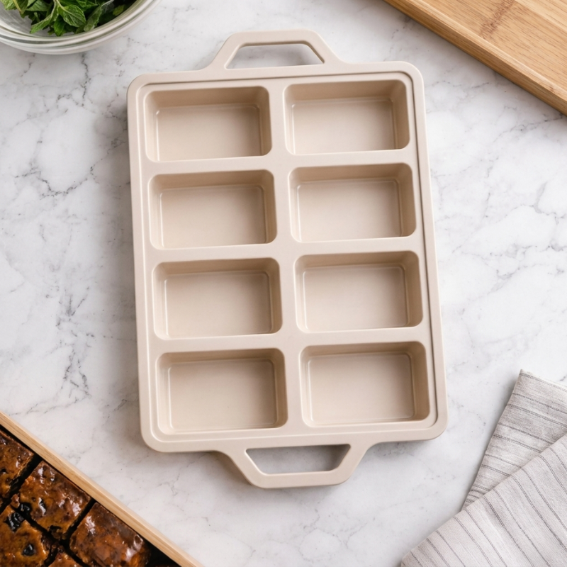 Moule multi-cavités pour desserts maison – découpe facile