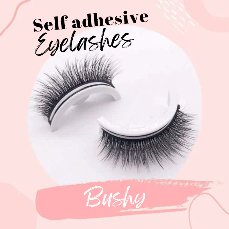 Self-adhesive false eyelashes for quick application 