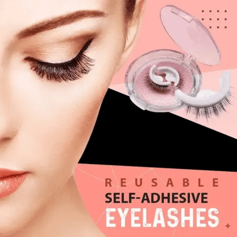 Self-adhesive false eyelashes for quick application 