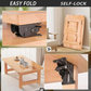 Self-locking folding steel furniture hinges at 90 degrees (x2) 