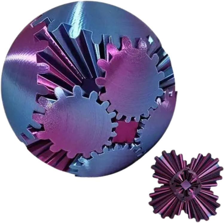 3D roterande pussel för att stimulera sinnet 