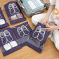 Lot de 10 housses à chaussures pour voyager