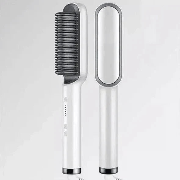 Smooth hair in 2 minutes with a heated brush 