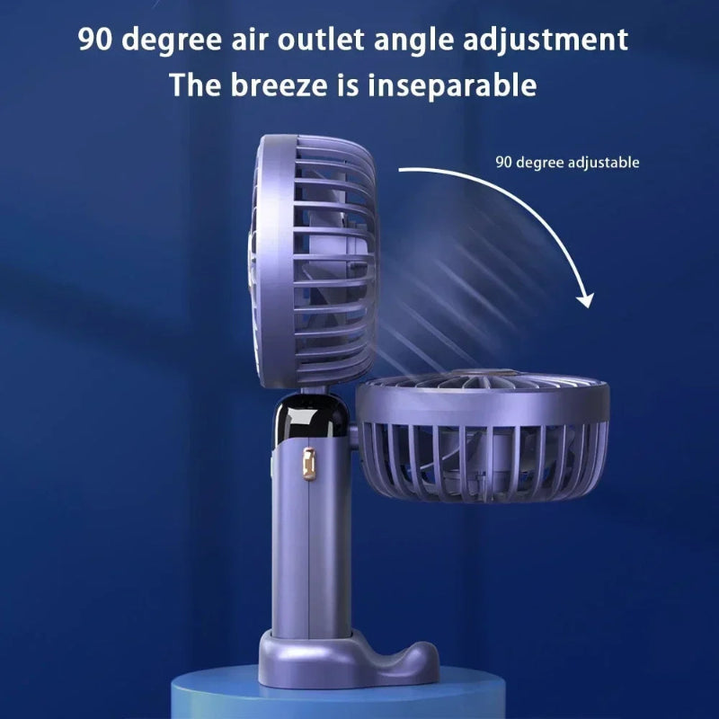 Erőteljes mini ventilátor intelligens LED kijelzővel 