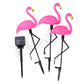 Flamant rose lumineux solaire – Jardin magique la nuit