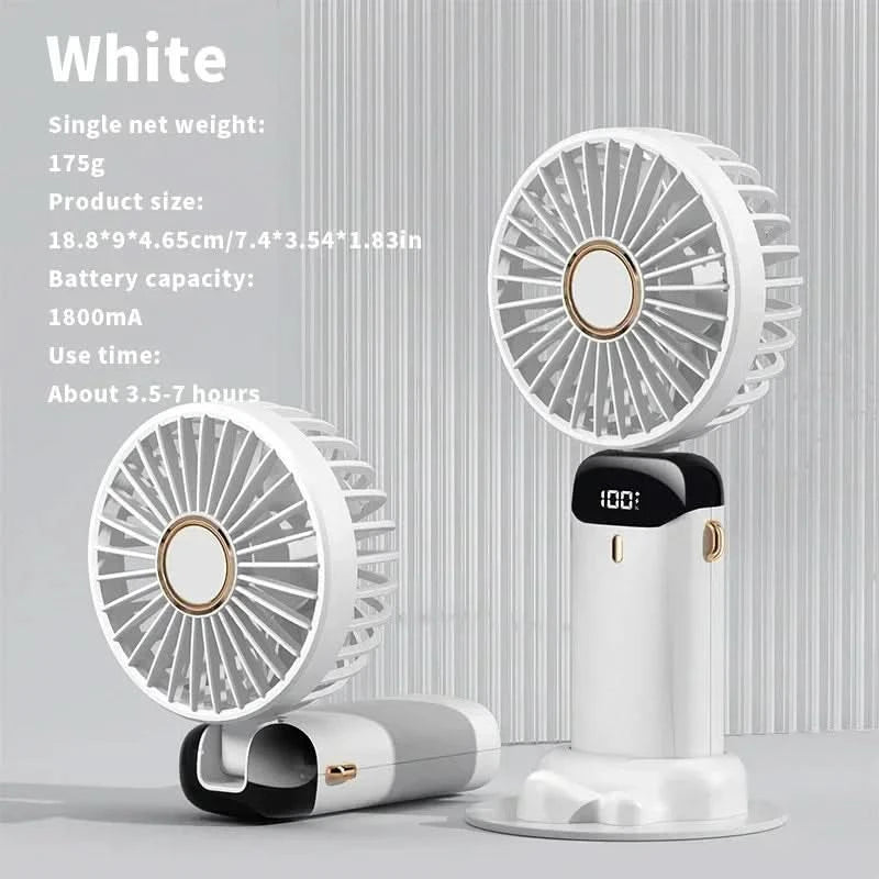 Mini ventilatore potente con schermo LED intelligente 