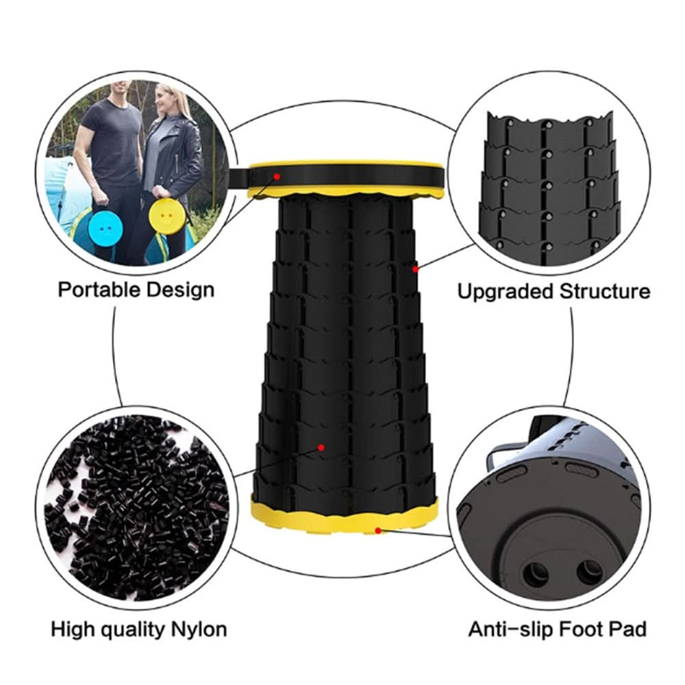 Folding stool – Instant seating anywhere 