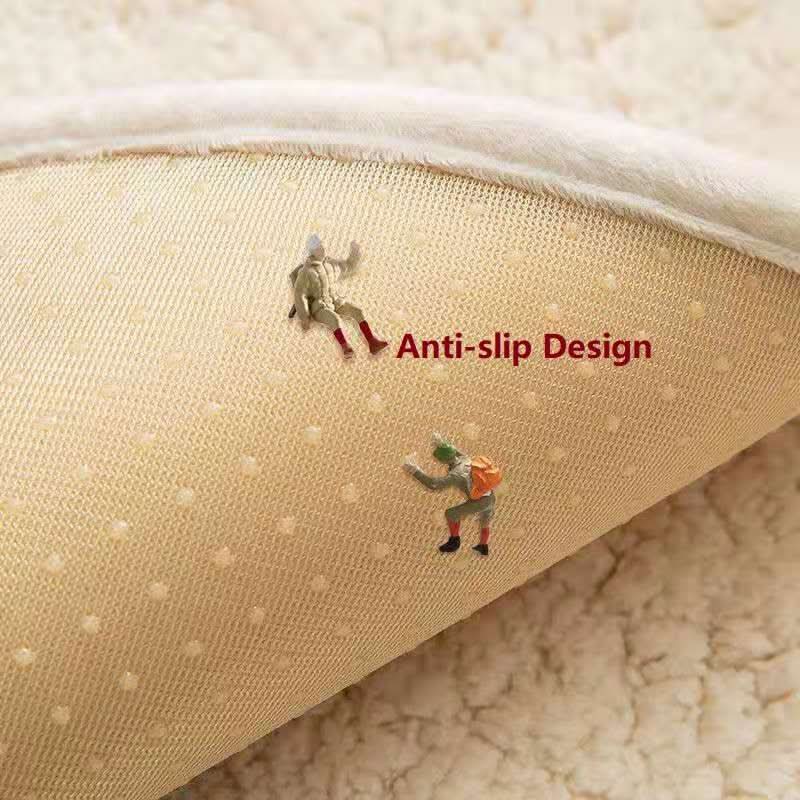 Ultrasoft fårskinnssofföverdrag – Plyseffekt & Antislip 