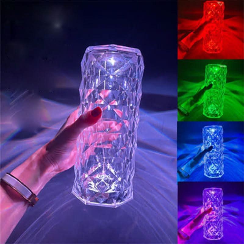 Dekorativ LED-lampe i krystalstil 