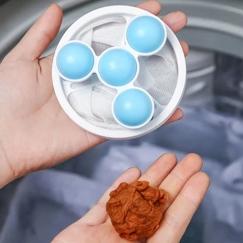 Anti-hår, hår och rester filter för tvättmaskin 