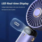 Erőteljes mini ventilátor intelligens LED kijelzővel 