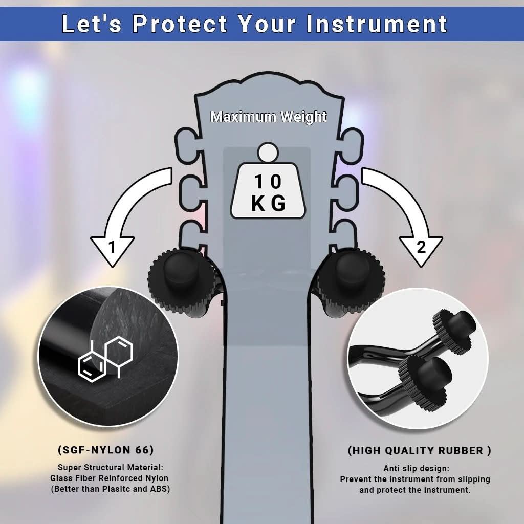 Support a muro LED per chitarra – Illumina il tuo strumento 