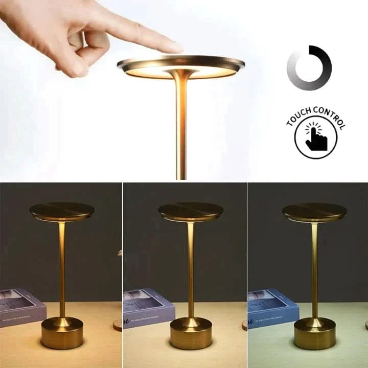 Trådløs LED-lampe med elegant og berøringsfølsomt design 