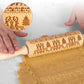 Biscotti festivi perfetti grazie al mattarello inciso 