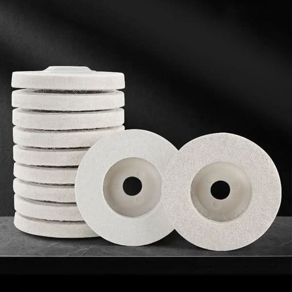 Wool polishing disc for a mirror finish (x3) 